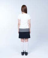 Cross key baby tee - WHITE