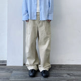 Articulated Knee Wide-Leg Trousers