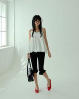 Balloon Pumpkin Bustier Blouse