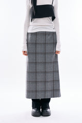 Selby check maxi skirt