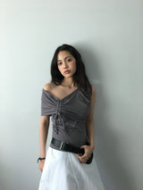 ワンショルダーオフTシャツ (3color)
