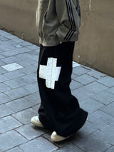 crack cross jogger pants