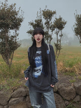 [U-DENIM] サマーリッペードジーンズワイドデニムパンツ
