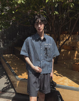 ENZ STRIPED HALF SHIRT