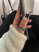 Surgical)Metallic Real Tree Bold Ring