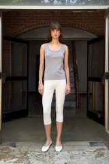 STUDDED SLEEVELESS TOP - GREY