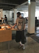 ラペルウエスタンリンガー半袖Tシャツ 3C