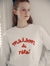 MAISON DE ROLA スウェットシャツ (メランジグレー)