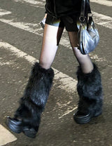 Wolf Fur Leg Warmers