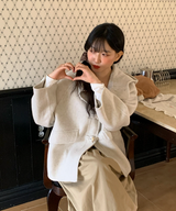 ダッフルハーフレングスハンドメイドコートジャケット