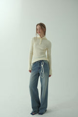 SAILOR RIBBED KNIT PULLOVER_IVORY