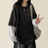 Xion Boxy Fit Layered Long Sleeve T-shirt