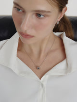 26SS★ Iceblock Silver Necklace