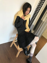 アベニューストライプロングスリーブ（4 Colors)