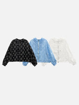 Airy Bloom Flower Zip-Up (3c)