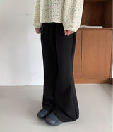 26SS★【BAONHAUS】キャサリンバンディングセミブーツカットパンツ