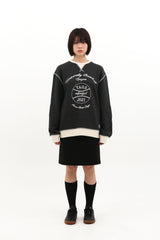  ROUX BASE UNIFORM BASEBALL PATCH CREWNECK (BLACK)