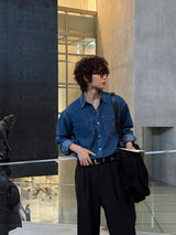 LMN Seattle Work Patch Denim Shirt (2 colors)