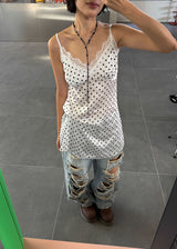 SATIN DOT DRESS