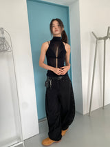 STUD BALLOON WIDE PANTS (2C)