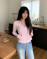 Mayville Basic Slim Hood Zip-Up