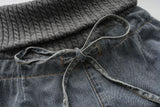 Nora Knit Waist Wide Denim