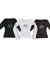 Sheer Lace Numbering Tee