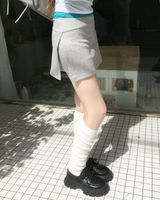 カッティング コットン ミニスカート