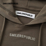 Women's Wool Blend Slim Fit Cropped Graphic Hoodie, Dark Green Gray Casual Streetwear Sweatshirt