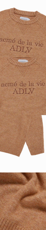 25FW BASIC LOGO KNIT ORANGE