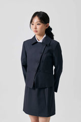 ODE ASYMMETRIC JACKET / CHARCOAL
