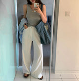 [BELLIDE MADE] Basic round camisole & sleeveless