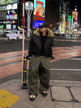 Continuous Nonfade Balloon Denim Pants 2C