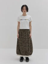 カモバルーンジャージースカート (Khaki)