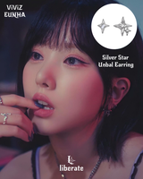 [TheBoys YoungHoon, ViViZ Eunha Pick] Silver Star Unbal Earring