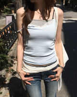Lace sleeveless