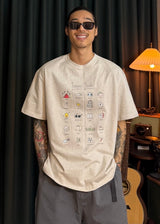 トラベル オーバーサイズ ショートスリーブ Tシャツ 3カラー