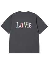 25FW カラーロゴショートスリーブTシャツ チャコール