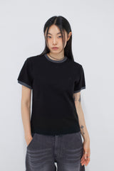 BPT Symbol Logo Ringer Tee Black