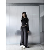 【MADE】winter velour pants, black