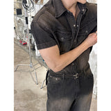 [MUSCLE FIT] Cool ever western pocket shirts(3color)