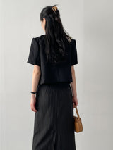 Bebe Tweed Short Sleeve Jacket