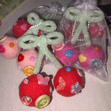 【MADE】BEADS CHERRY KEYRING