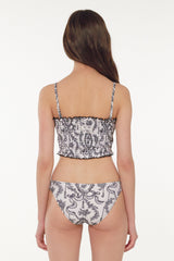 [Lace Poem] Smocked Bikini Top