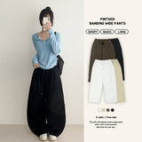 Three lengths🤎Kakao Semi-Wide Cotton Wide Banding Pants (4 colors)