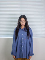 26ss モダンルーズフィットワンポケットチェックシャツ 2color