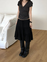 Elin Lace Puff Short-Sleeved T-shirt (2 colors)