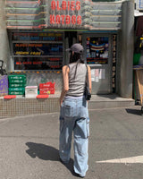 (Unisex) モンスターカーゴデニムパンツ