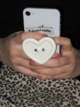 [Formica] White Choco Button tok (Heart), Basic
