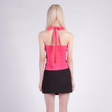 HALTER SPAN TANK TOP / PINK
